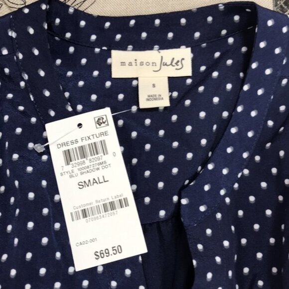 Maison Jules Printed Double-Hem Sleeveless Dress - Picture 5 of 5